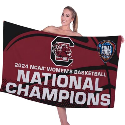 South Carolina Gamecocks Womens Basketball Rectangle Beach Towel WBT1130 1